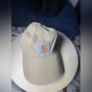 Carhartt Beige Canvas Logo Patch trucker Cap